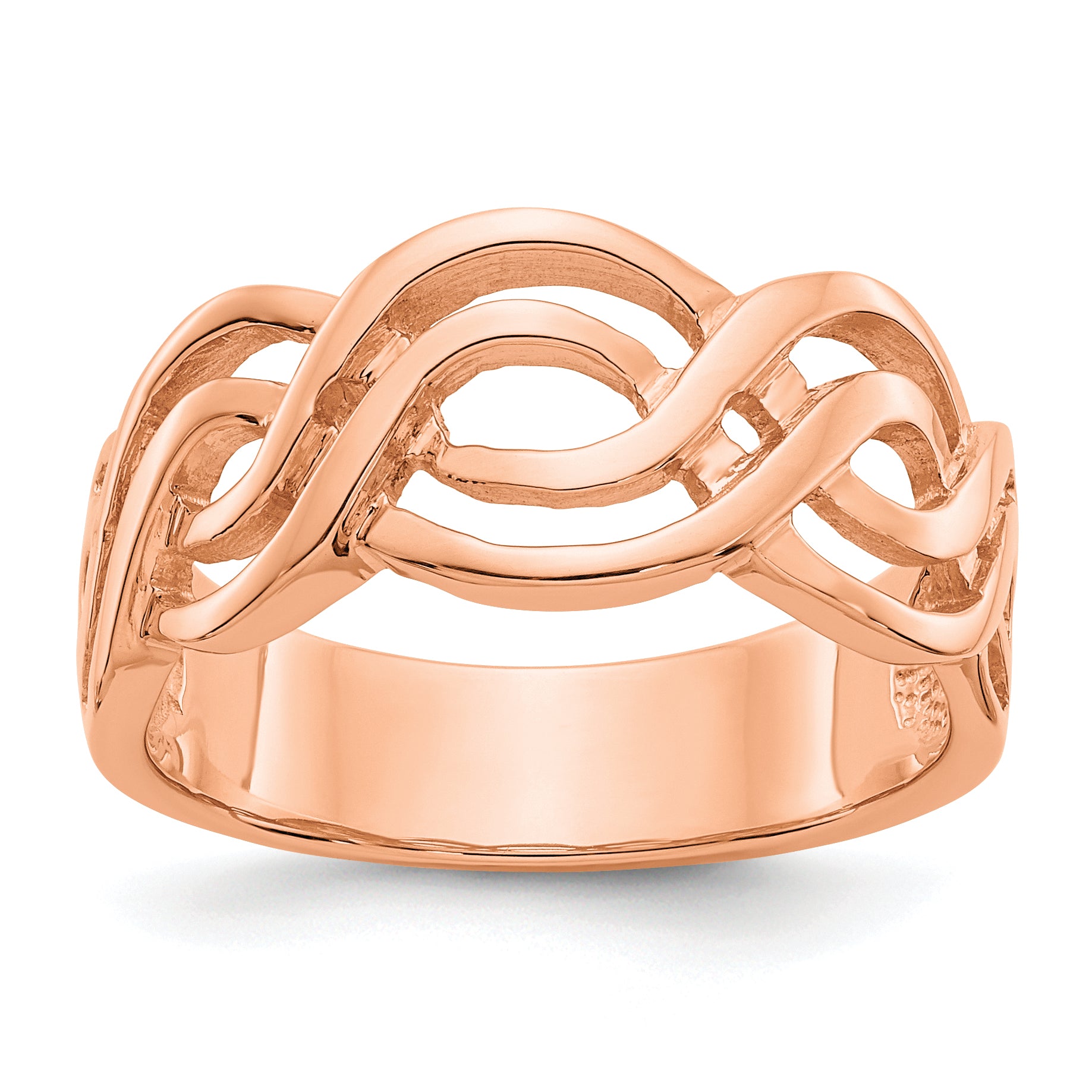 14k Rose Gold Infinity Ring Main image