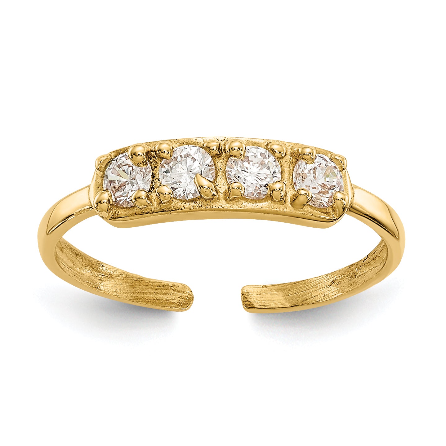 14k CZ Toe Ring Main image