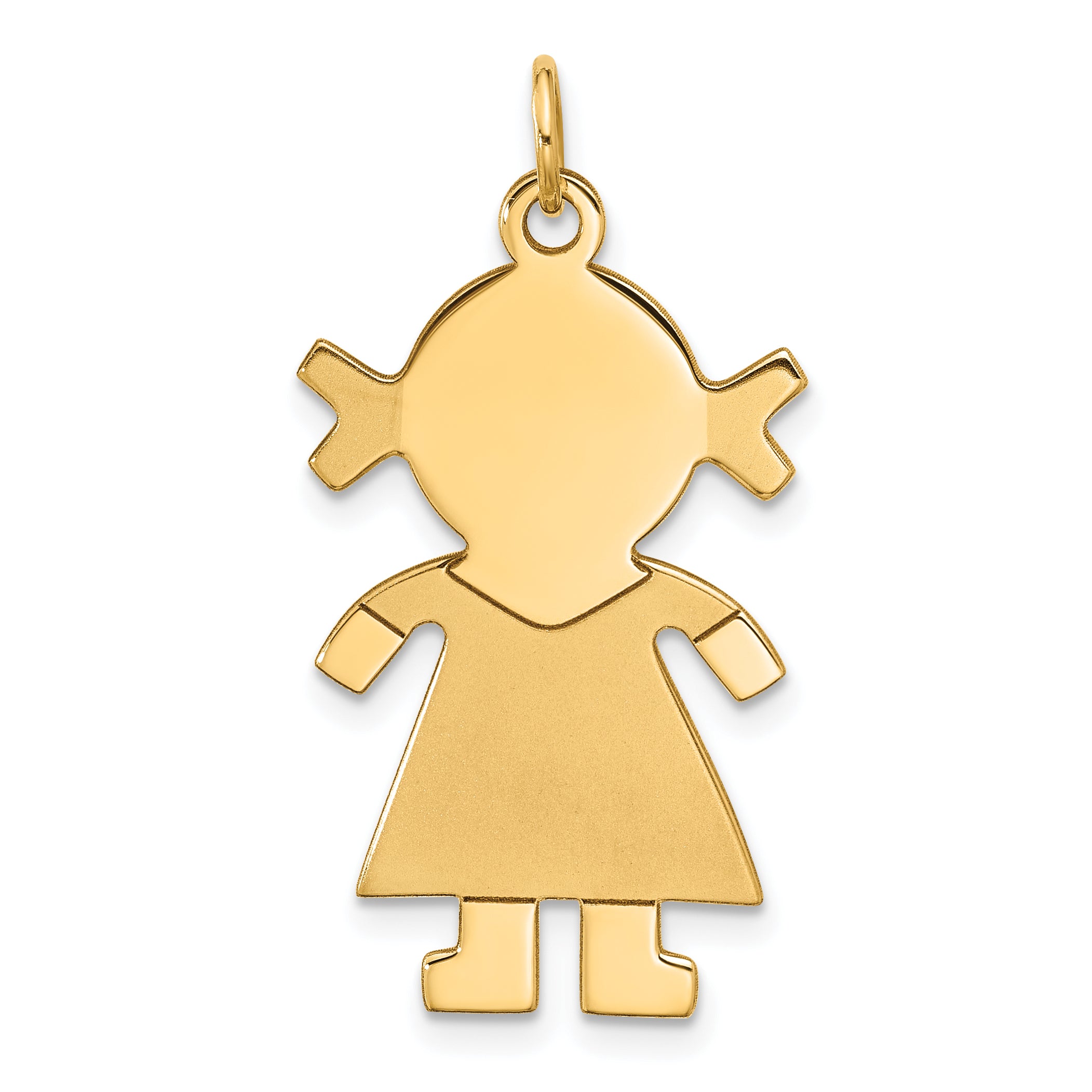 14k Satin Girl Charm Main image