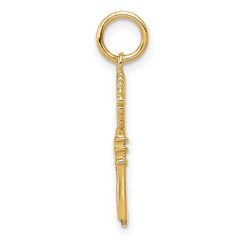 14K Polished Key Charm