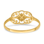 14K WithRhodium Filigree Ring