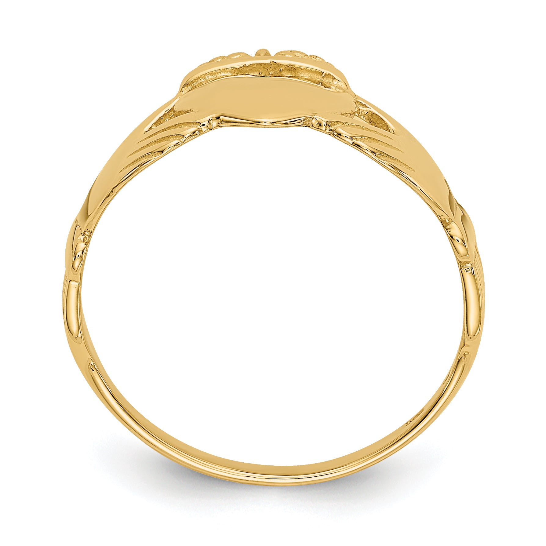 14k Ladies Claddagh Ring Secondary image