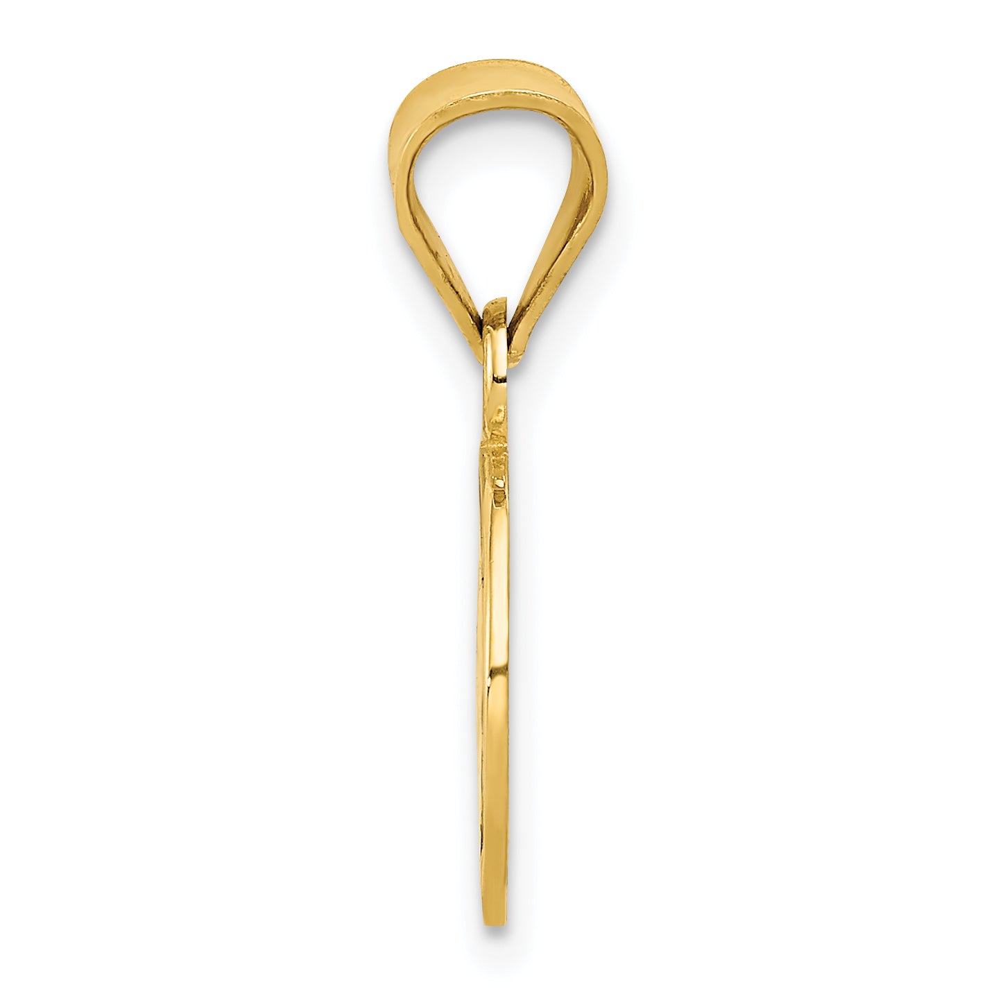 14K Gold Enameled Soccer Ball Pendant with Polished Finish