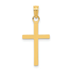 14k Polished Cross Pendant