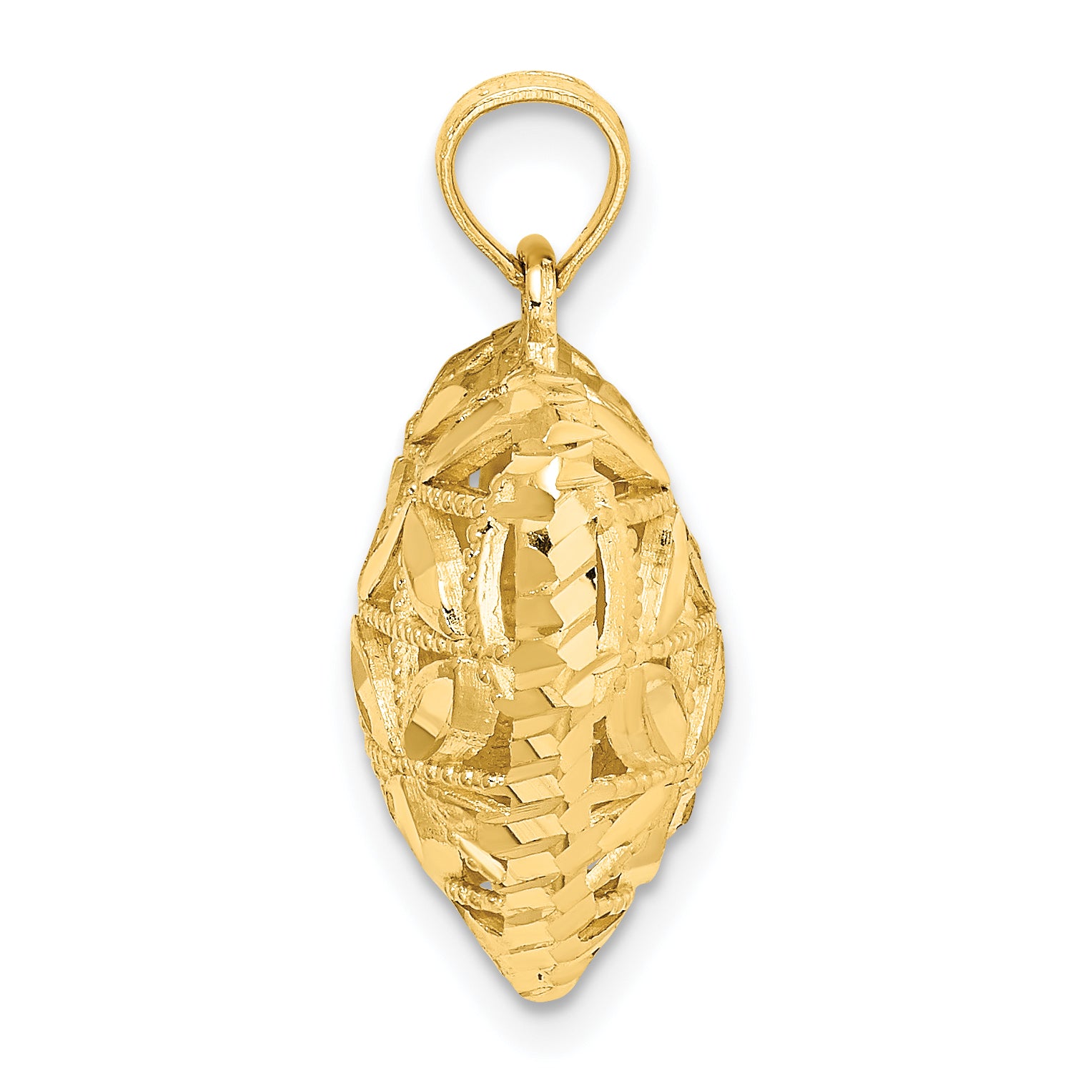 14K Polished 3-D Puffed Heart Pendant Secondary image