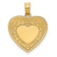 14K Polished Heart Pendant