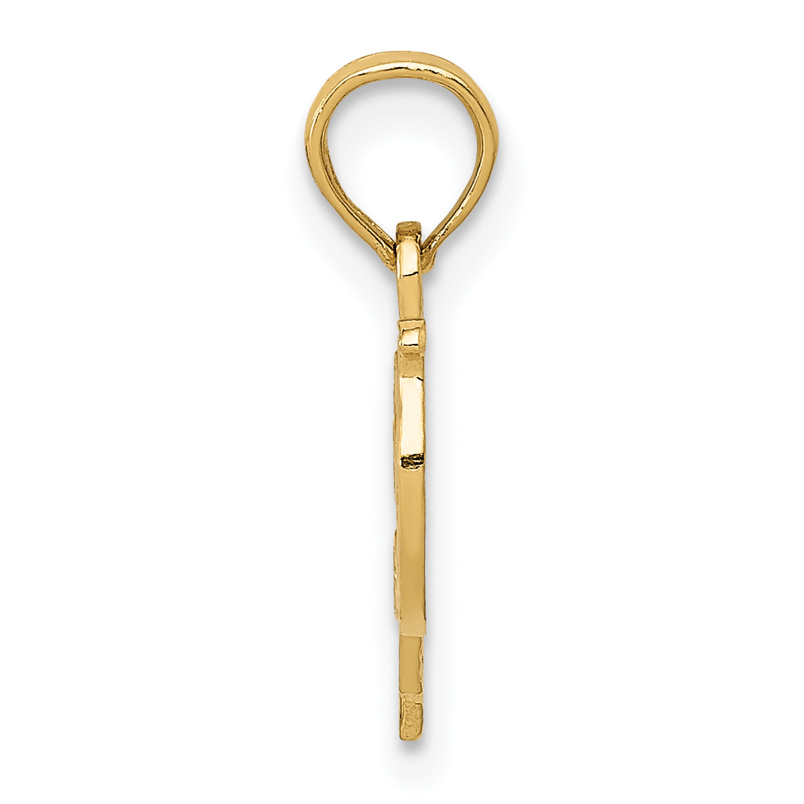 14k I Heart PAPA Charm Secondary image