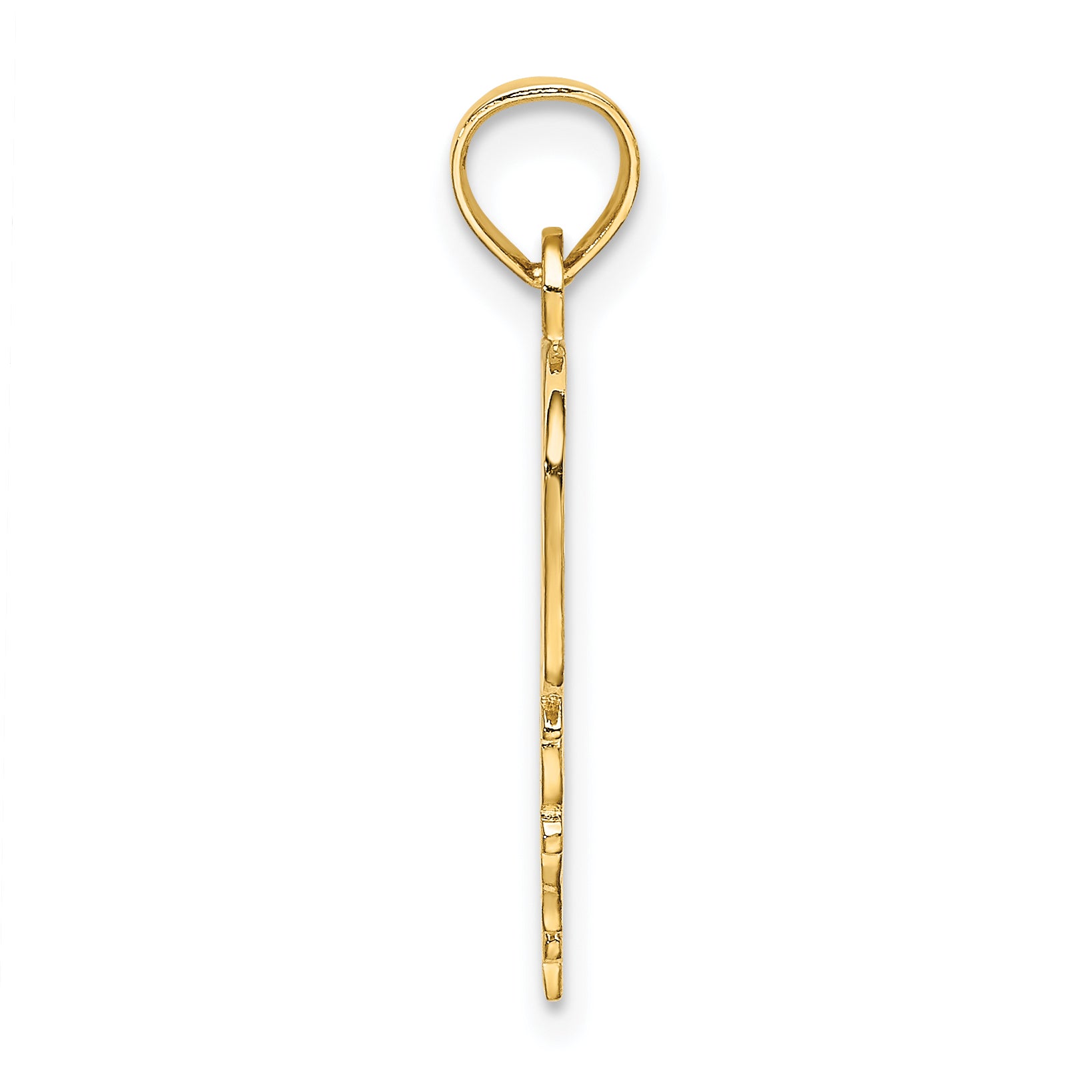 14k DADDYS GIRL Heart Pendant Secondary image