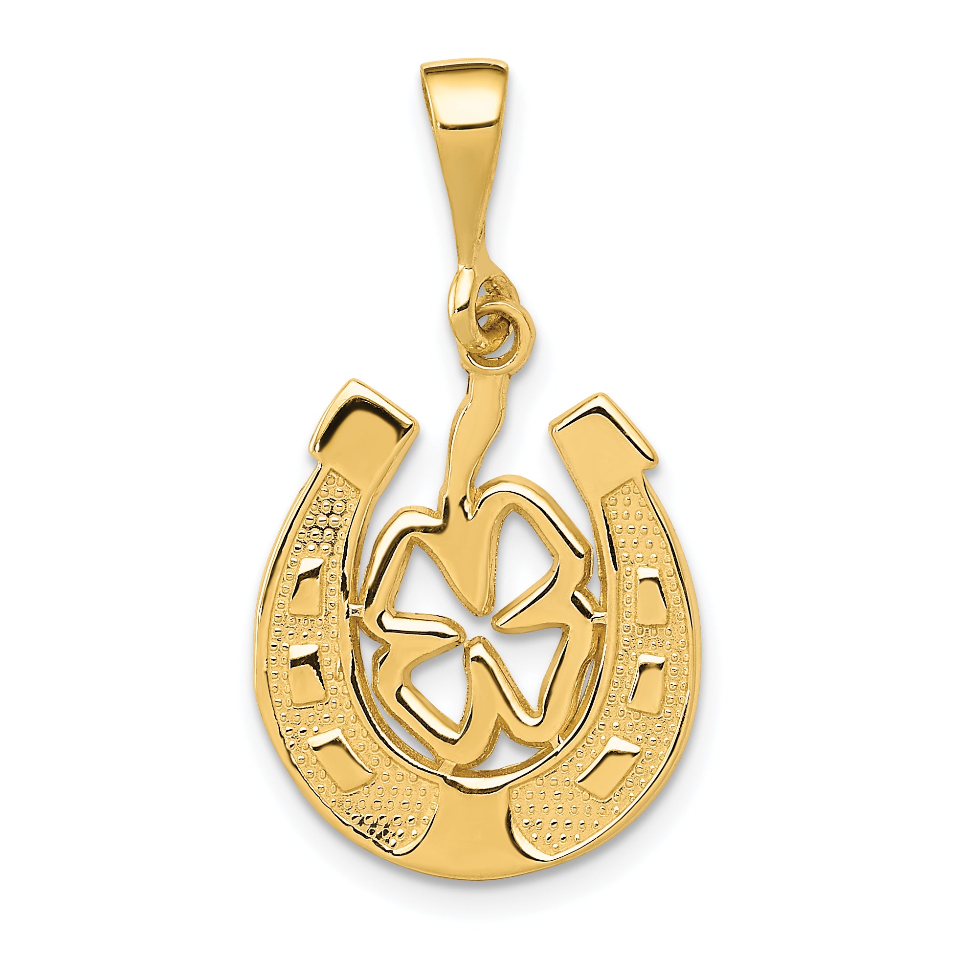 14k Good Luck Clover Pendant Main image