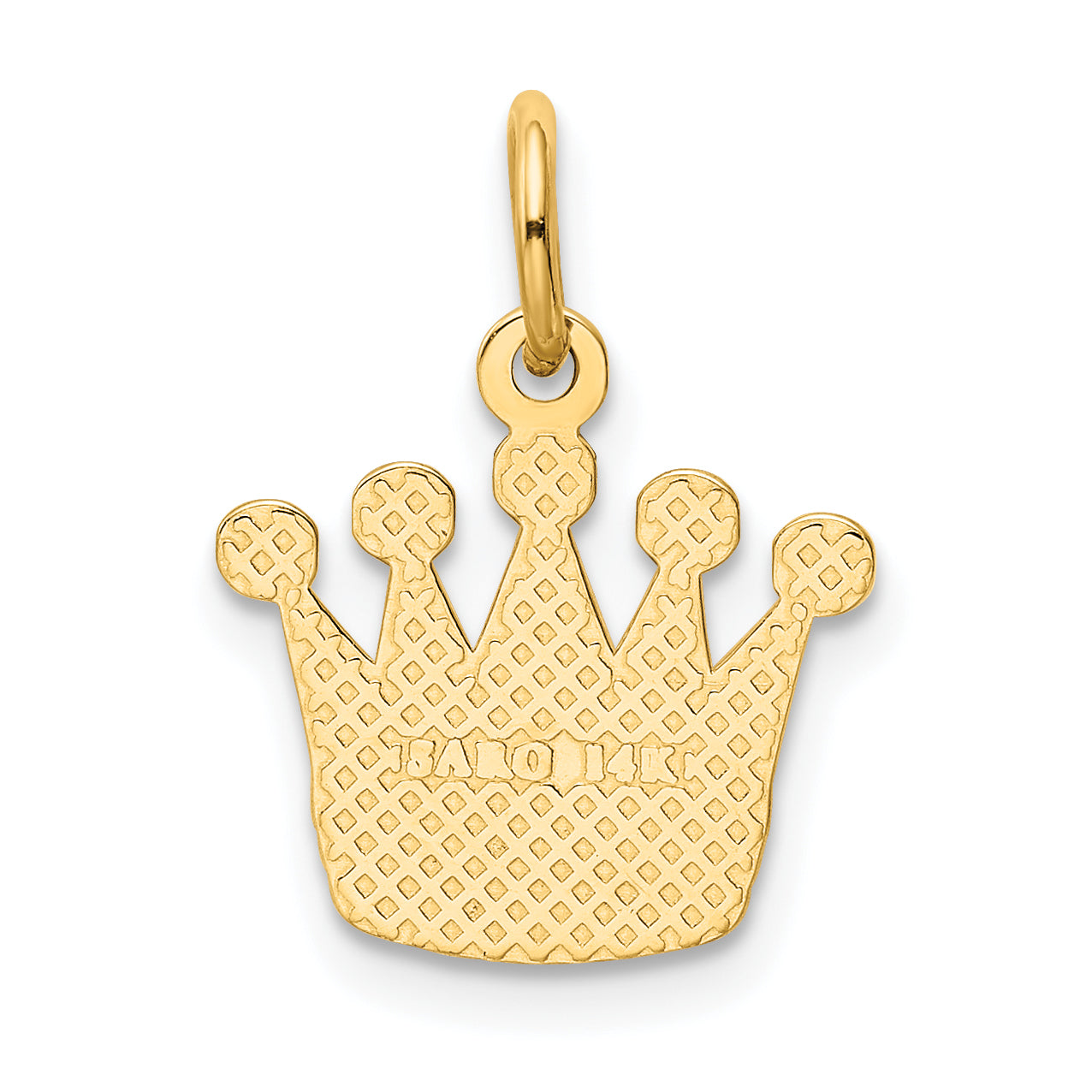 14k Kings Crown Charm