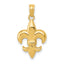 14k Small Fleur-De-Lis Pendant