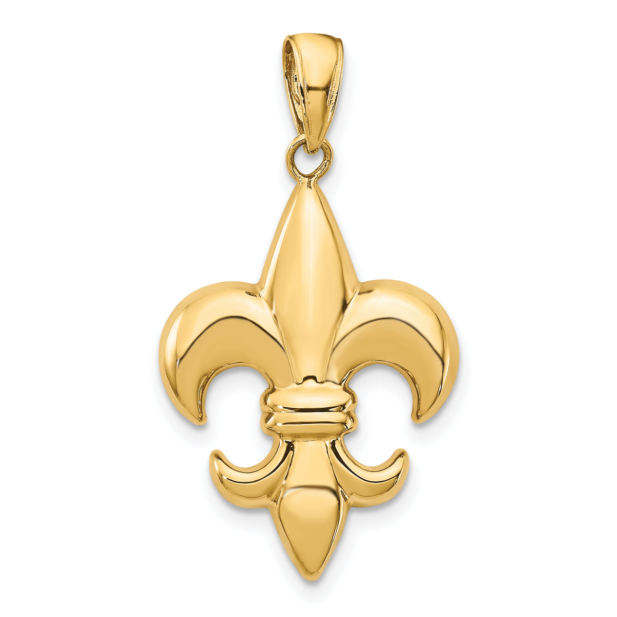 14k Medium Fleur-De-Lis Pendant
