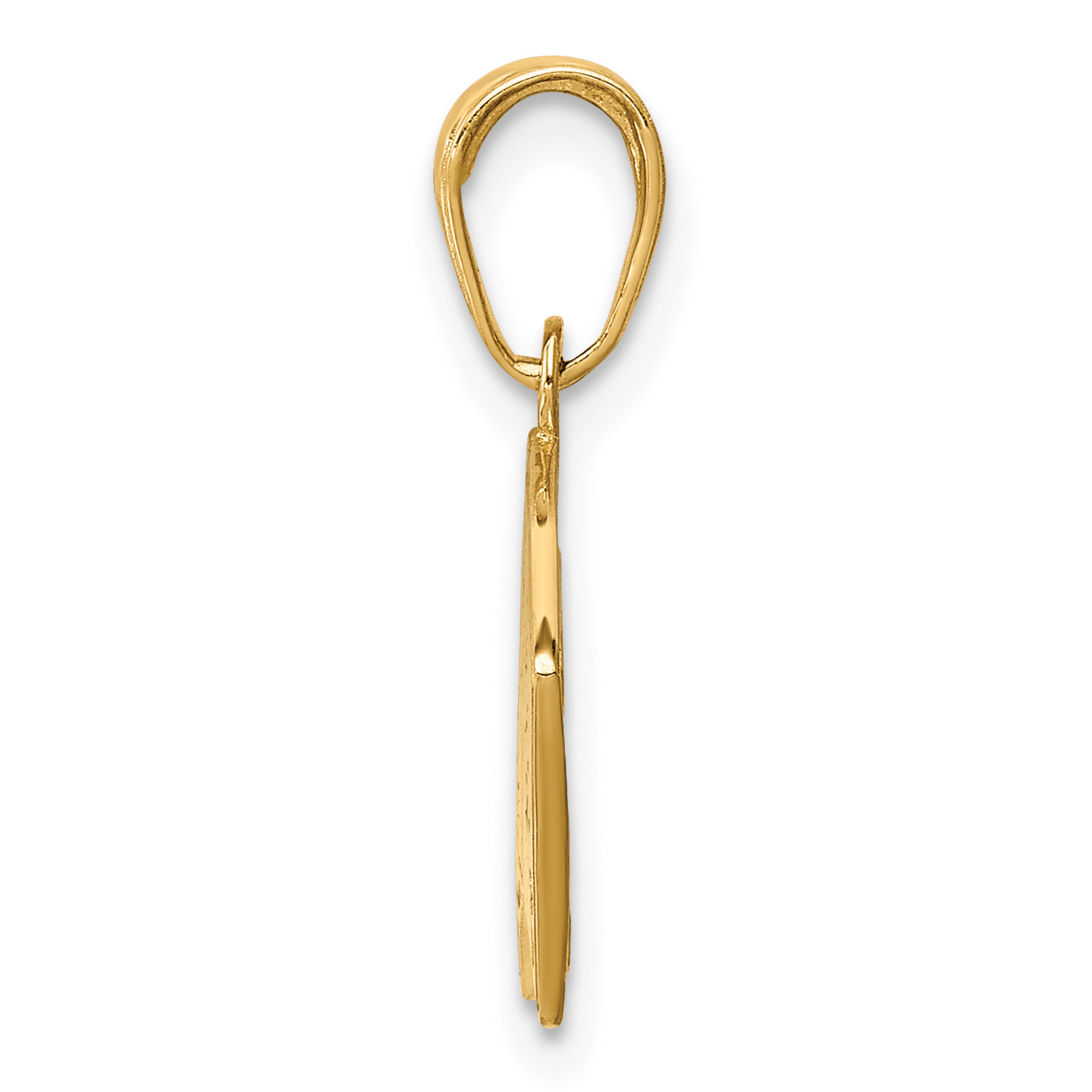 14K Gold Aces Playing Card Pendant with Polished Finish Solid Men's Charm Secondary image