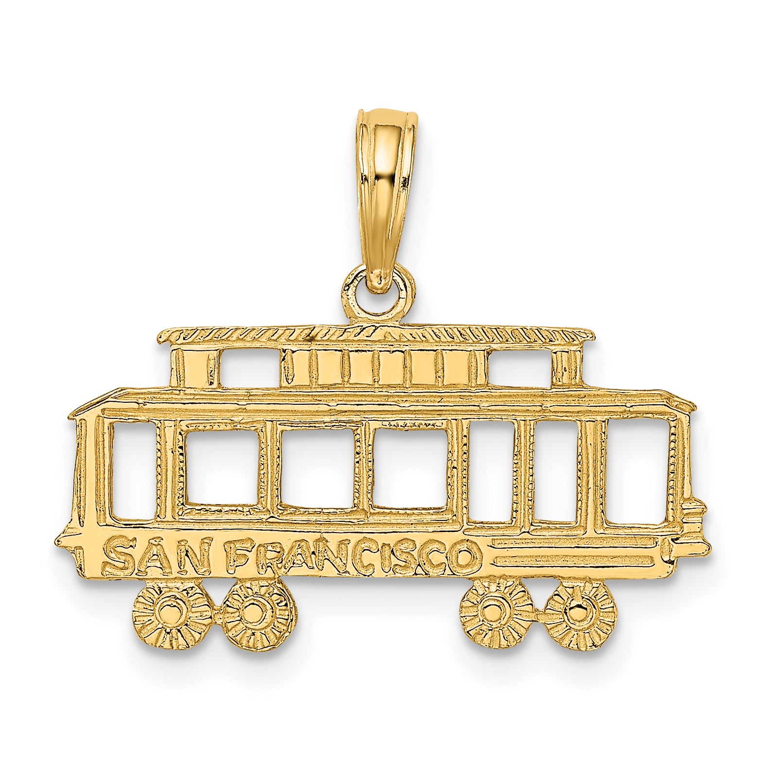 14k SAN FRANCISCO Cable Car Charm Main image
