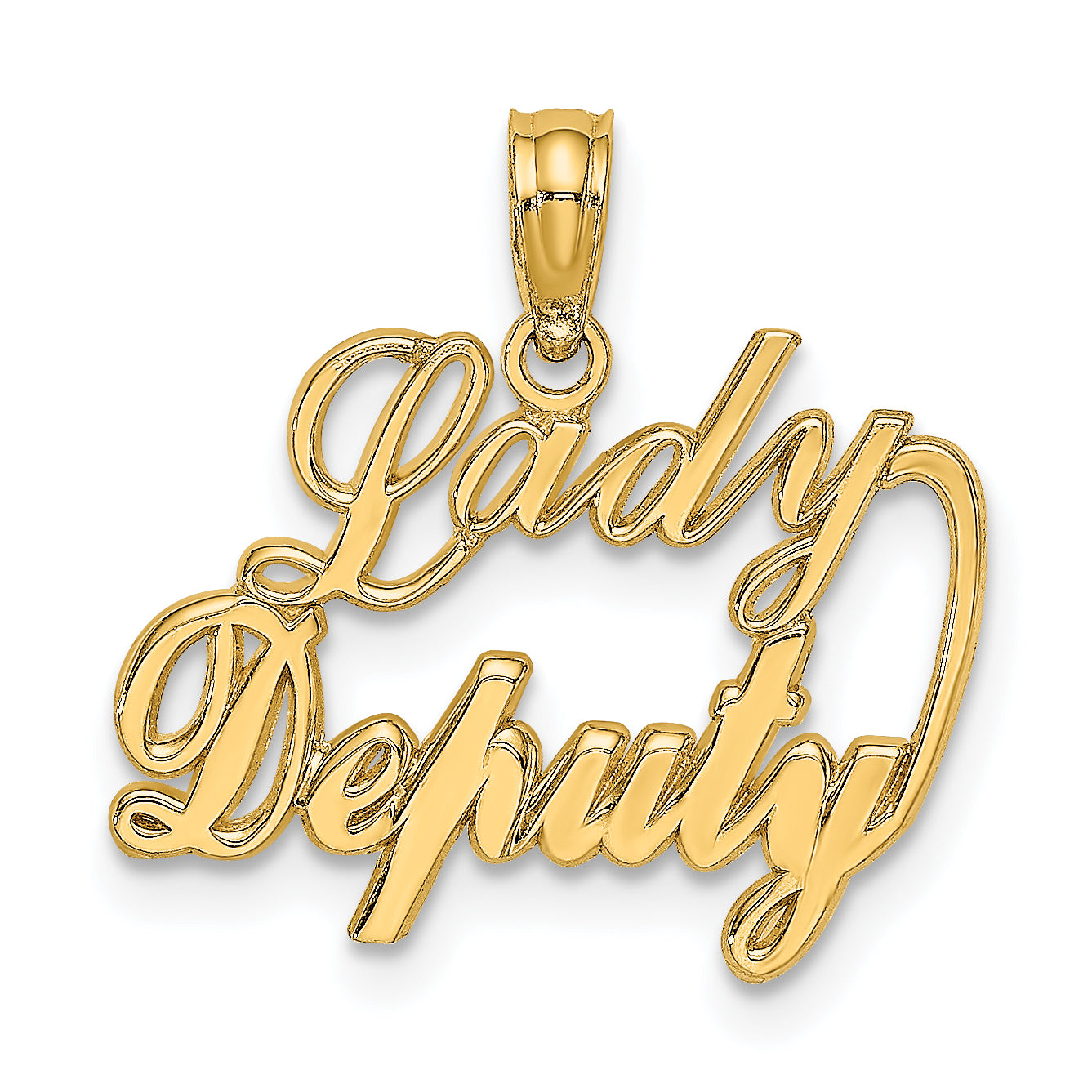 14k LADY DEPUTY Charm Main image