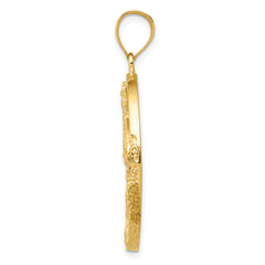 14K Gold Sailboat Pendant with Lab Created Opal  Nautical Themed Elegance