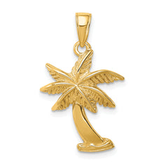 14k Palm Tree Pendant