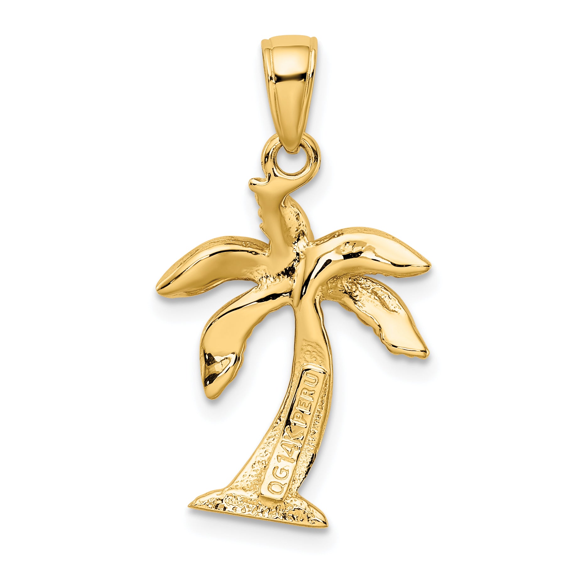 14k Palm Tree Pendant