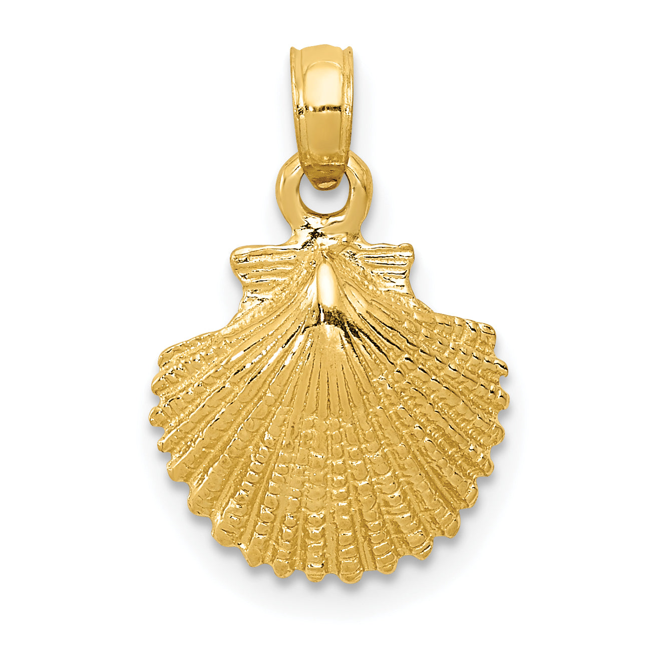 14k Scallop Shell Pendant Main image