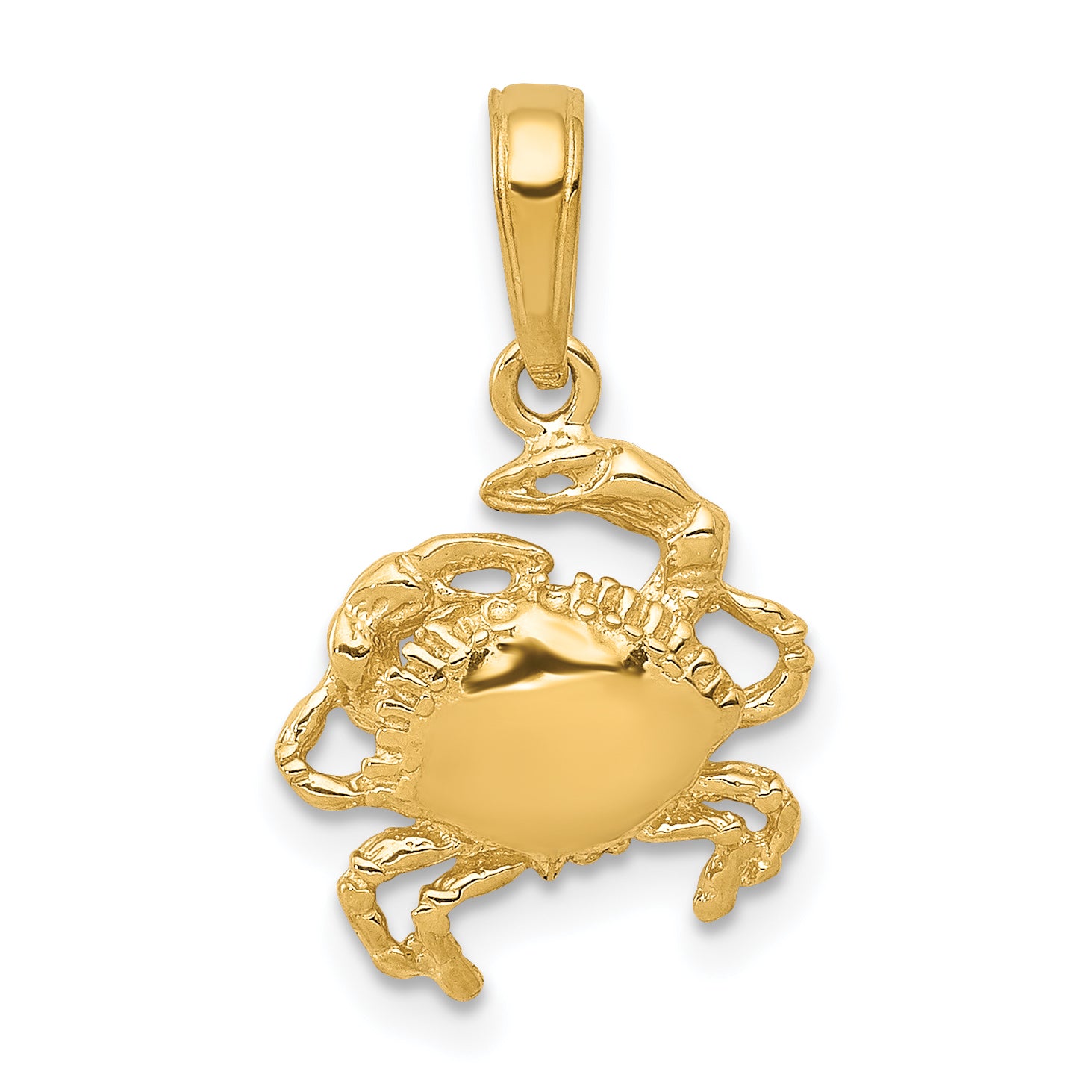 14k Crab Pendant Main image