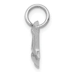 14K White Gold Hammerhead Shark Pendant with Rhodium Plating Men's Ocean-Inspired Charm