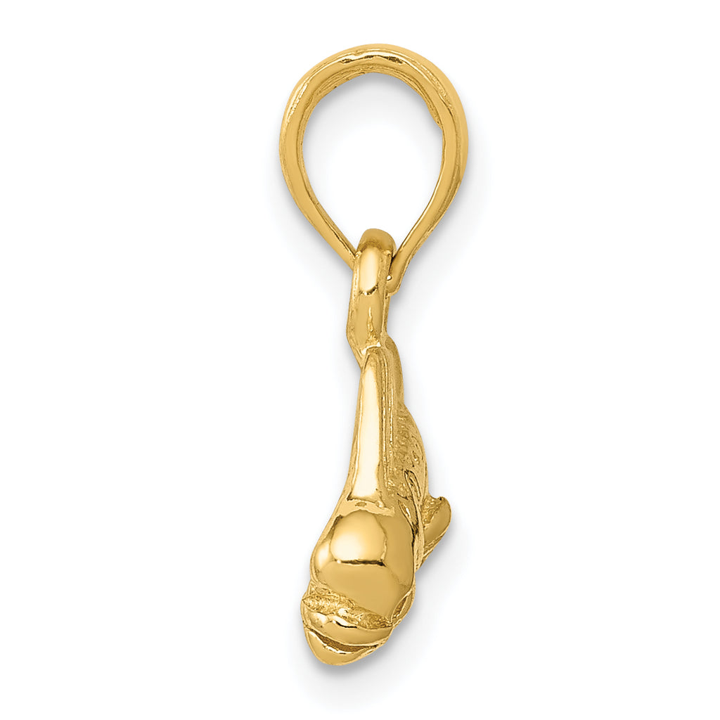 14K Gold Mahi Mahi Fish Pendant for Men  Solid & Casted