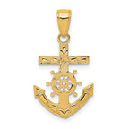 14k Mariner's Cross Pendant
