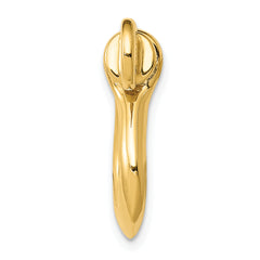 14K Gold 3D Large Shackle Link Pendant for Men  Solid & Cast