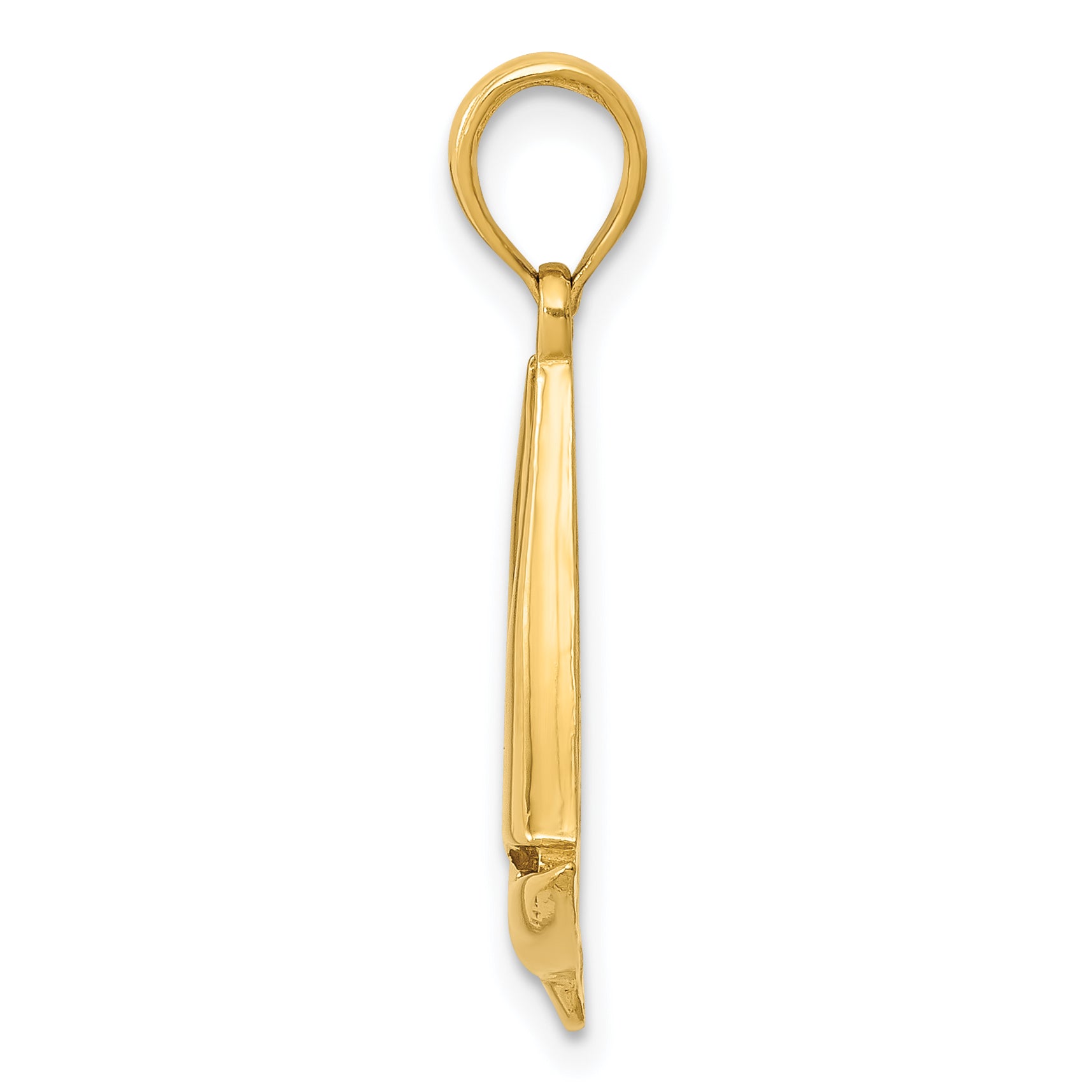14K Gold Sailboat Pendant for Men  Solid Crafted, Nautical Charm