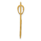 14K Gold Air Boat Pendant for Men  Elegant Solid Cast Design