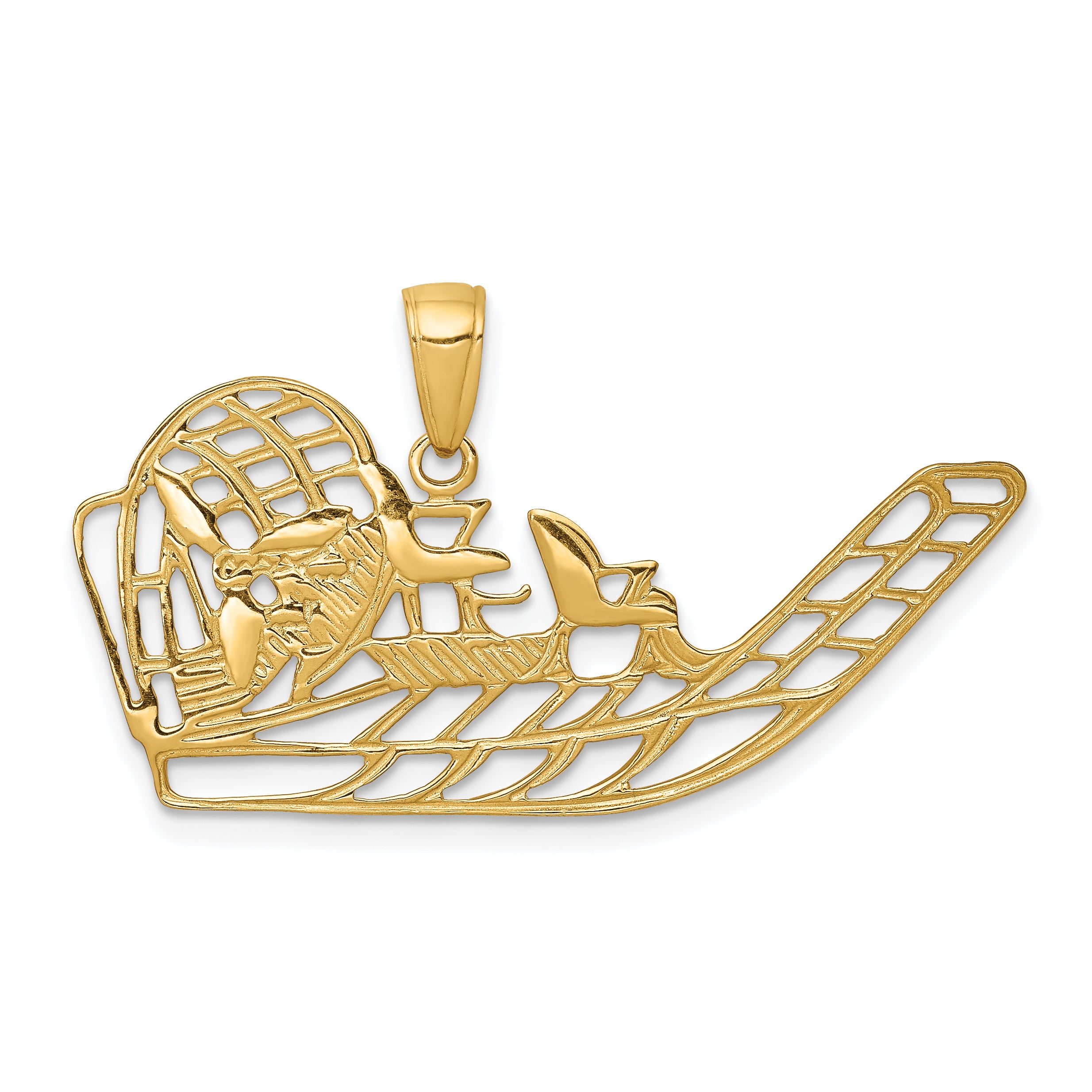 14k Air Boat Pendant