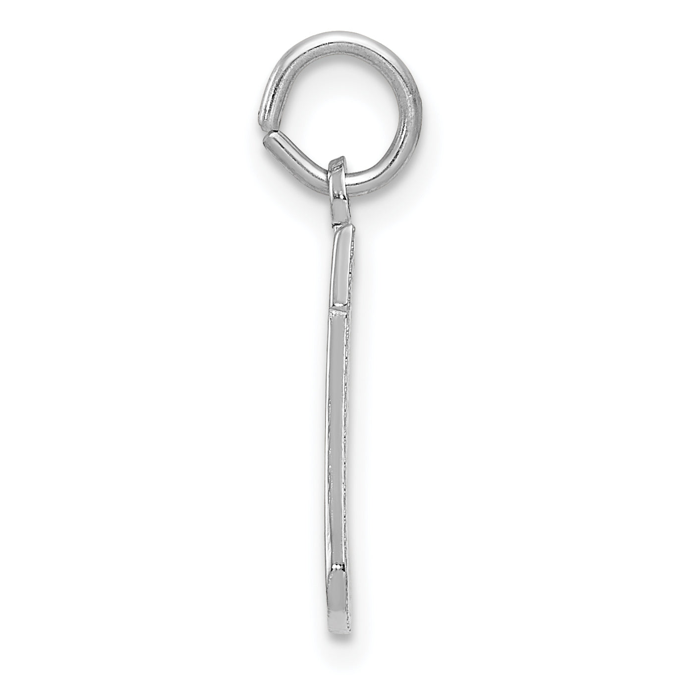 14K White Gold Christmas Stocking Charm with Rhodium Finish Festive & Elegant