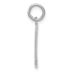 14K White Gold Christmas Stocking Charm with Rhodium Finish Festive & Elegant