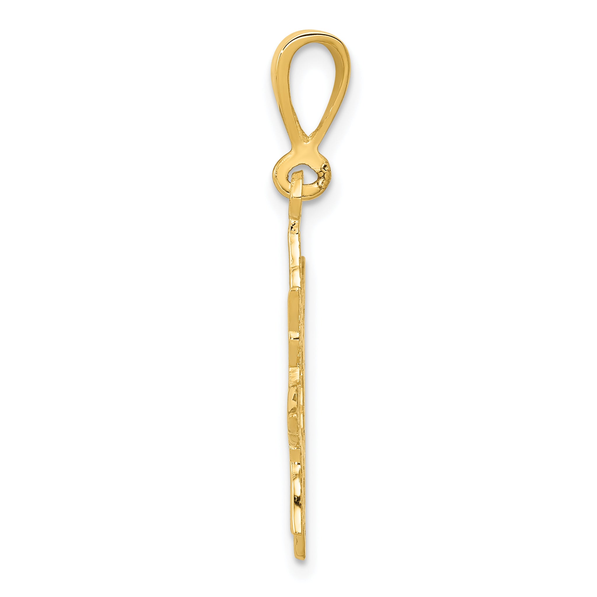 14K Gold Sun Charm for Men with Polished Finish  Bold & Elegant Design Secondary image