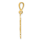 14K Gold Sun Charm for Men with Polished Finish  Bold & Elegant Design