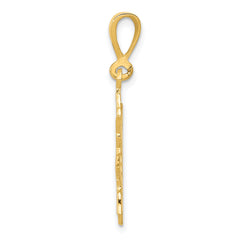 14K Gold Sun Charm for Men with Polished Finish  Bold & Elegant Design