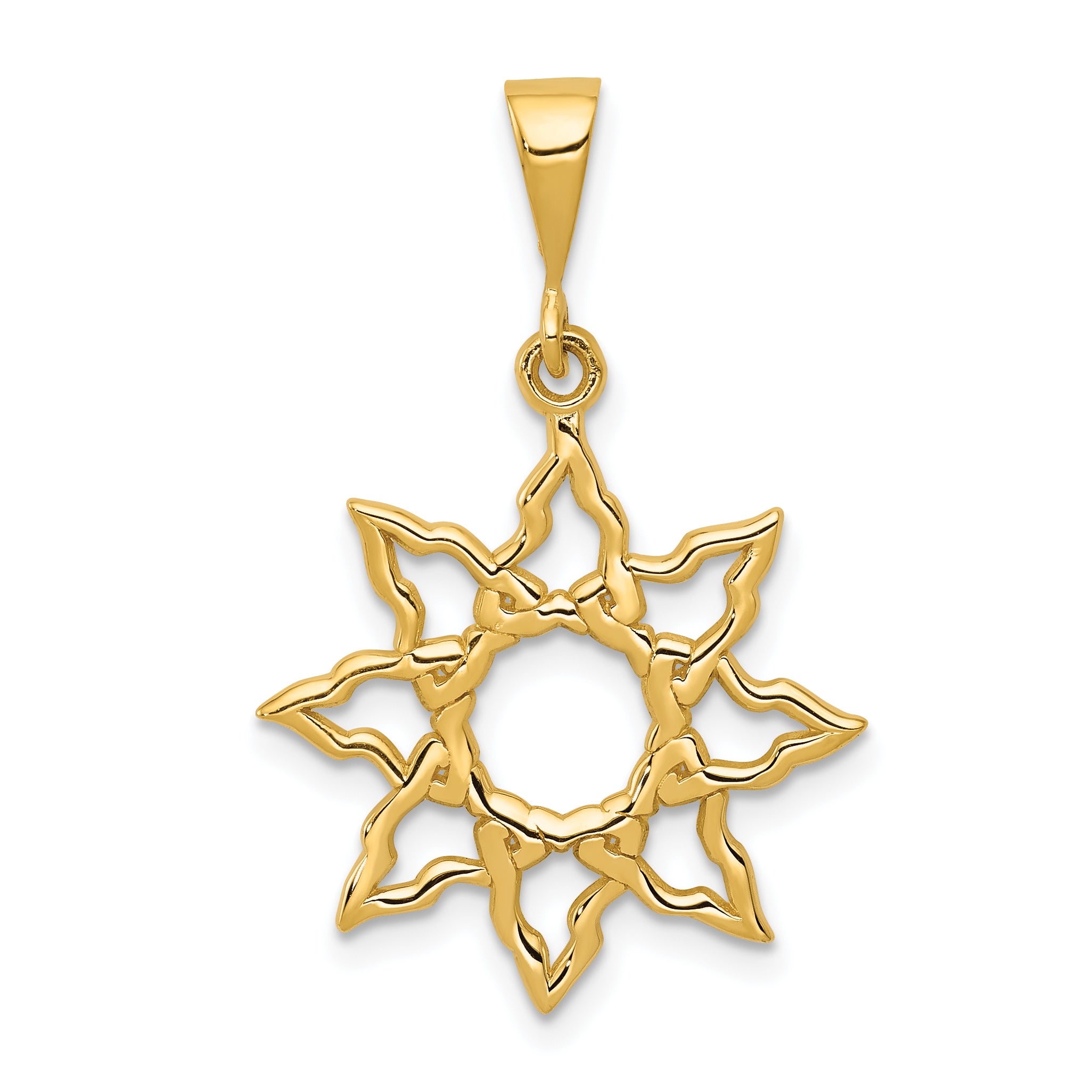14k Sun Charm Main image
