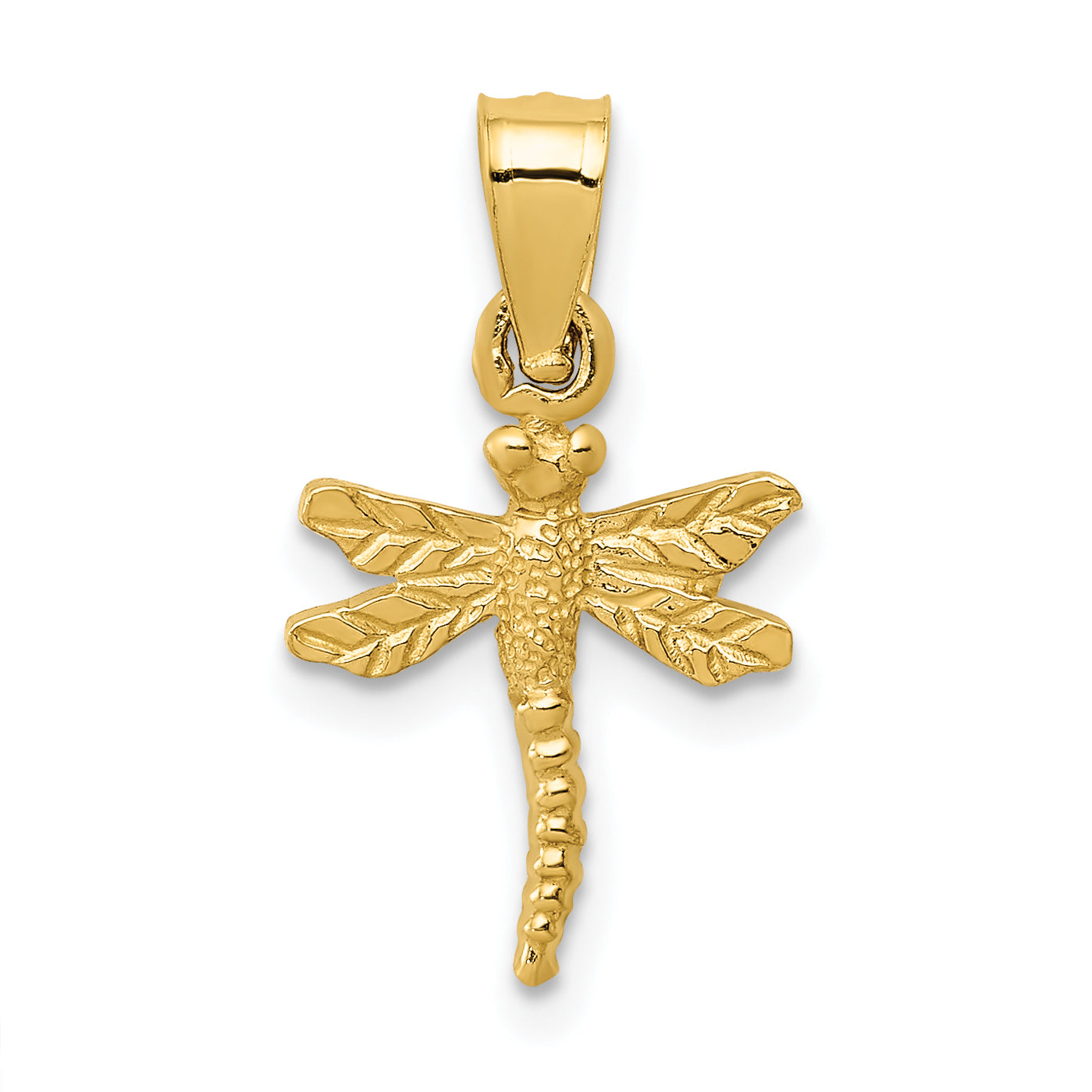 14K Dragonfly Pendant