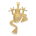 14K Gold & Rhodium Frog Pendant with Diamond-Cut Detailing  MenÃÂ¢Ã¢âÂ¬Ã¢âÂ¢s Bold Design