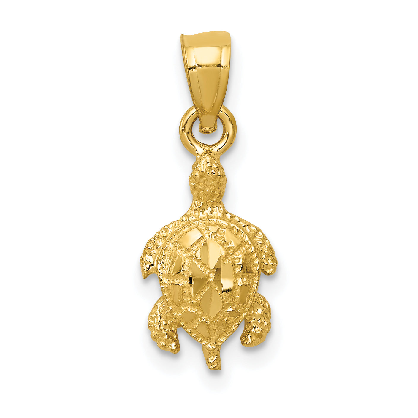 14K Turtle Pendant Main image