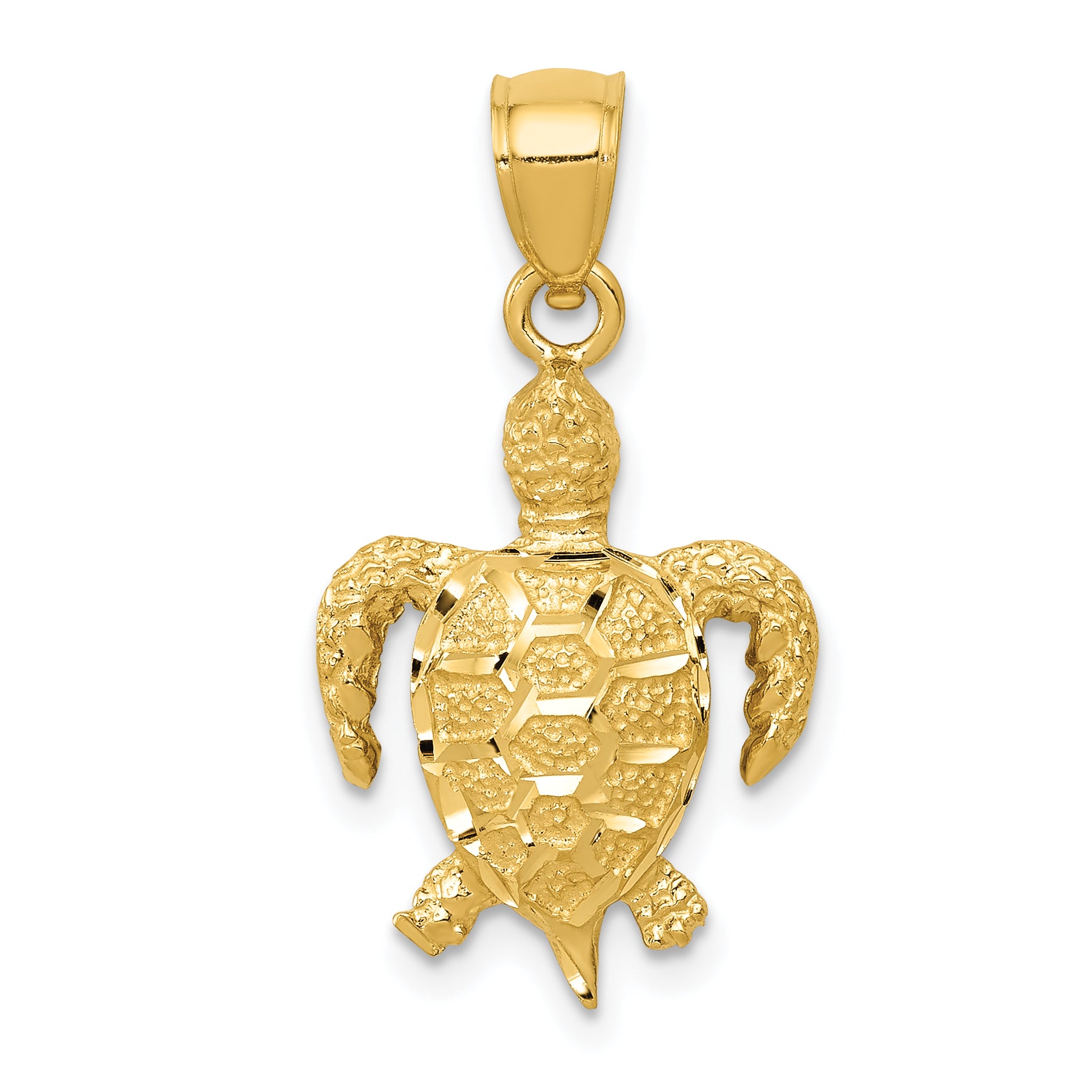 14K Turtle Pendant Main image
