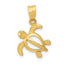 14k Open Turtle Pendant
