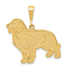 14k Golden Retriever Pendant