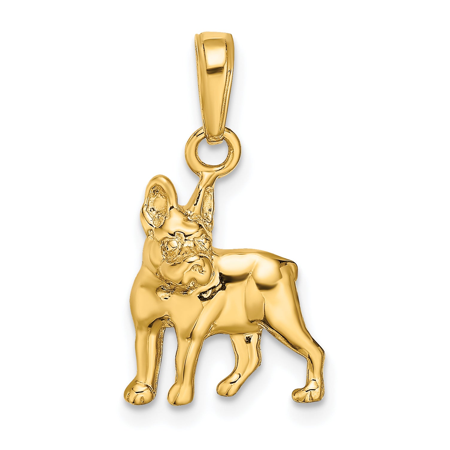 14k Boston Terrier Dog Pendant Main image