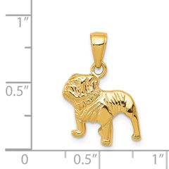 14k Bulldog Pendant