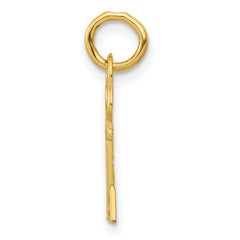 14K Gold Letter A Initial Charm with Polished Finish  Elegant & Gift-Ready