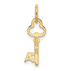 14K Gold Letter A Initial Charm with Polished Finish  Elegant & Gift-Ready