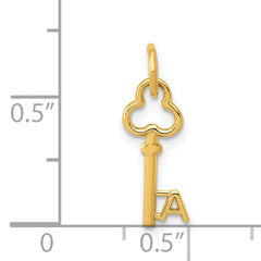 14K Gold Letter A Initial Charm with Polished Finish  Elegant & Gift-Ready