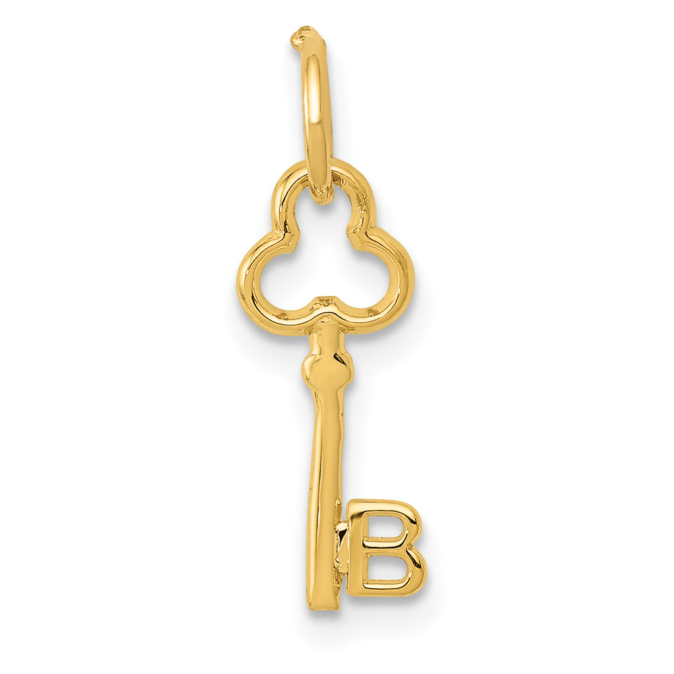 14k Key Letter B Initial Charm Main image