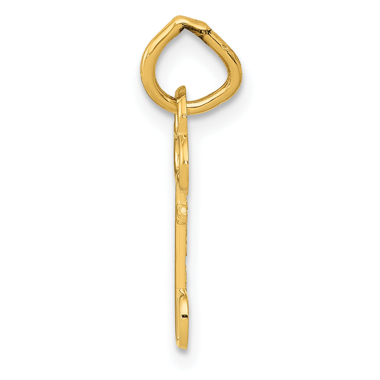 14K Gold Polished D Initial Charm by Sophia Jewelers  Elegant & Gift-Ready Secondary image